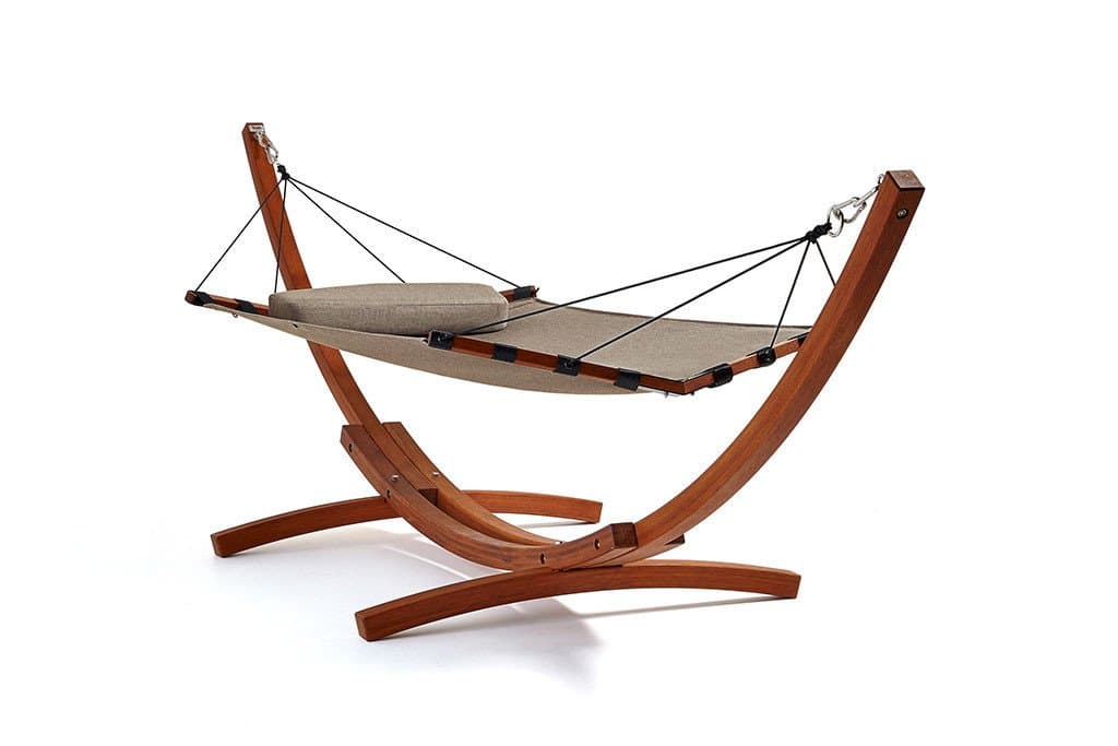 Lujo Living Free-Standing Hammock - Single - Isla Collection - Taupe