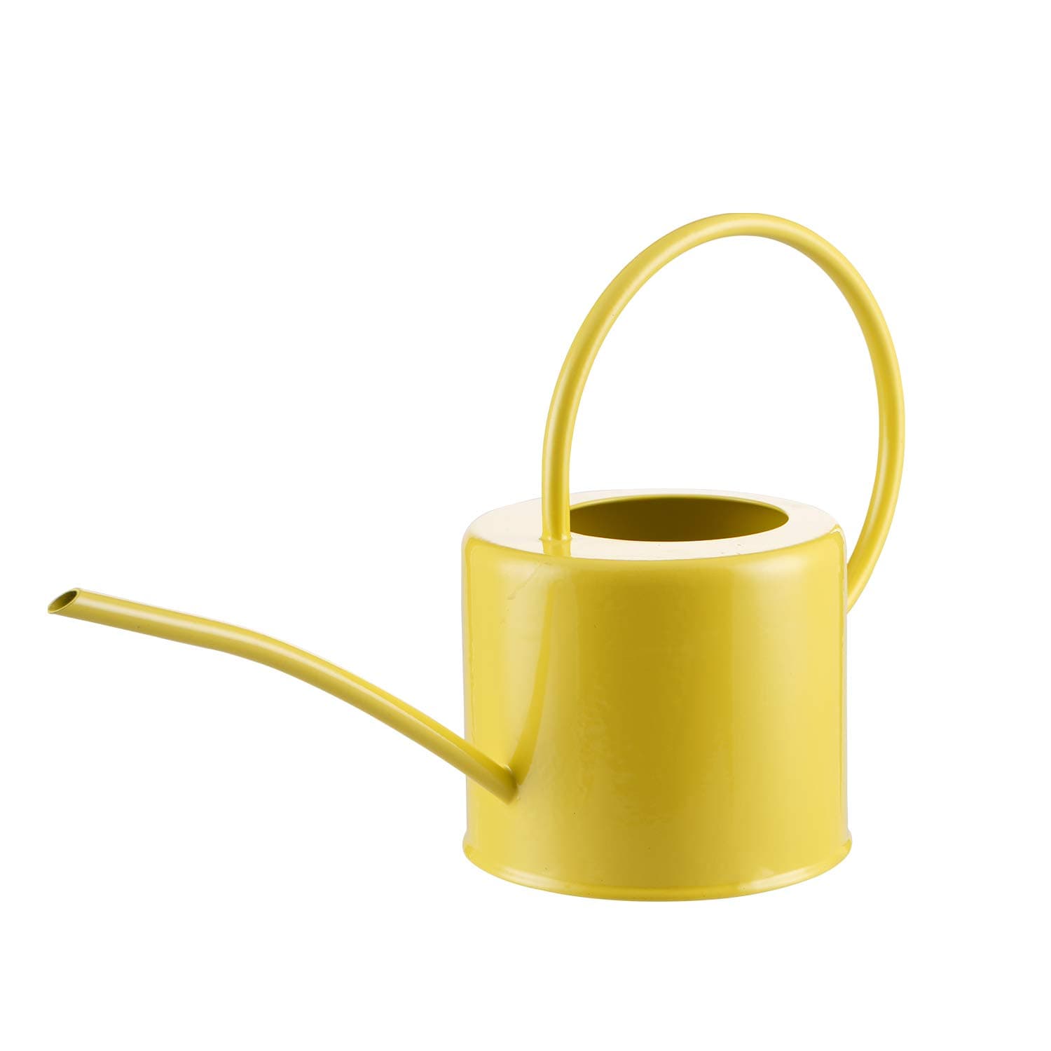 TopadornMetal Watering Can Modern Style Watering Pot for Gardening Equipment and Watering Plants with Handle and Long Spout Garden Tools 57 Oz/1.7,Yellow