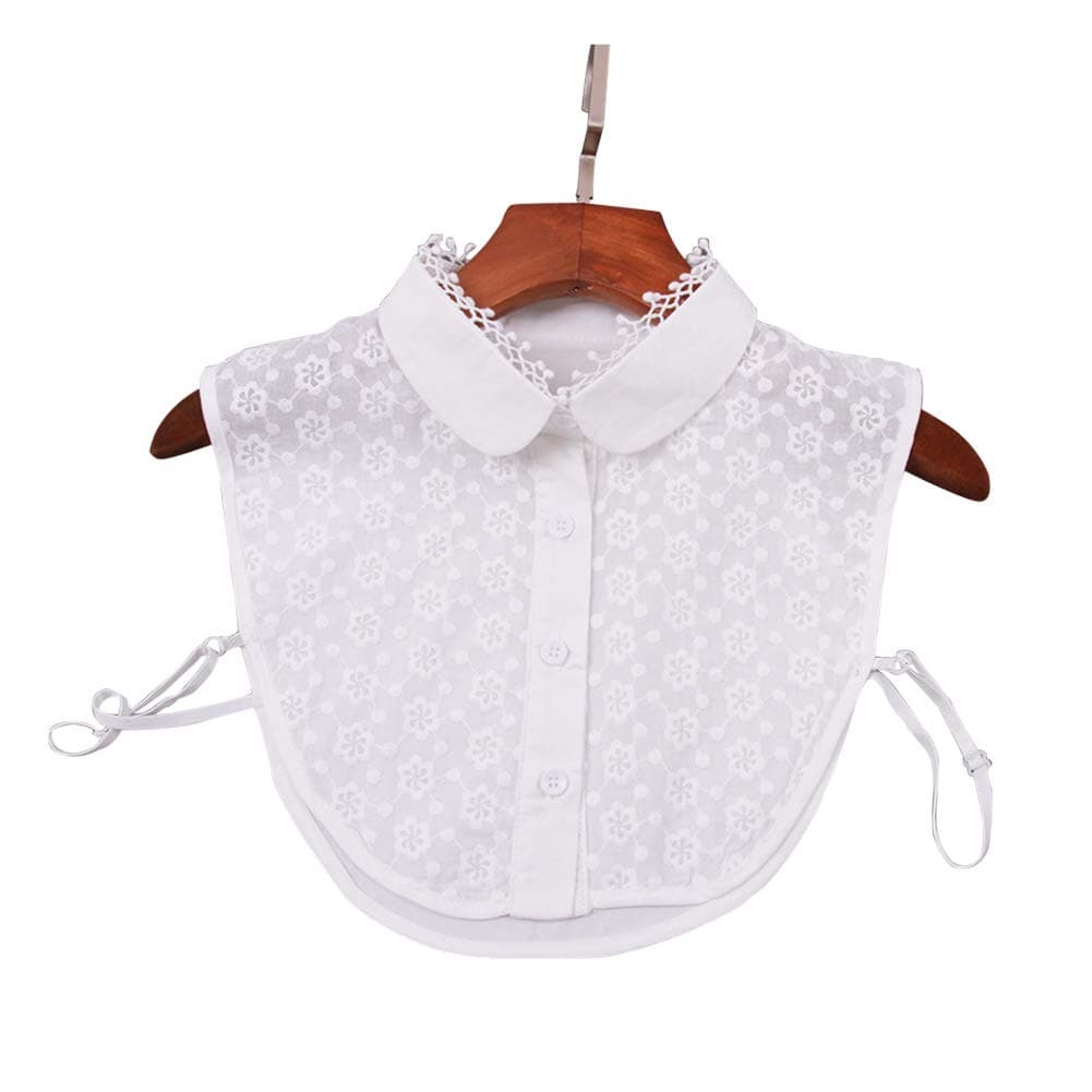 Joyci Korean Women's Stylish Detachable Half Shirt Blouse False Fake Doll Collar (Lace G)