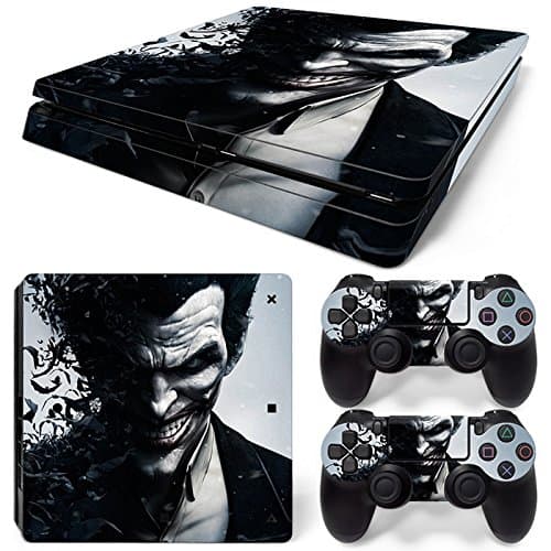 ZOOMHITSKINS PS4 Slim Skin Decal Sticker Joker Custom Design + 2 Controller Skins Set
