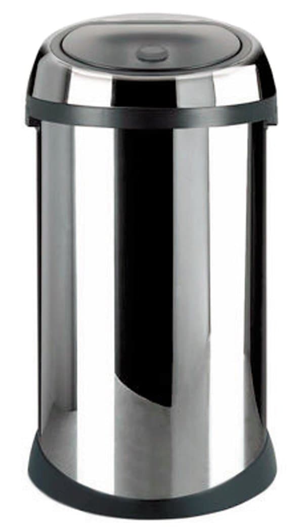 Brabantia 243745 Touch Waste Bin, 50-Liter, Brilliant Steel