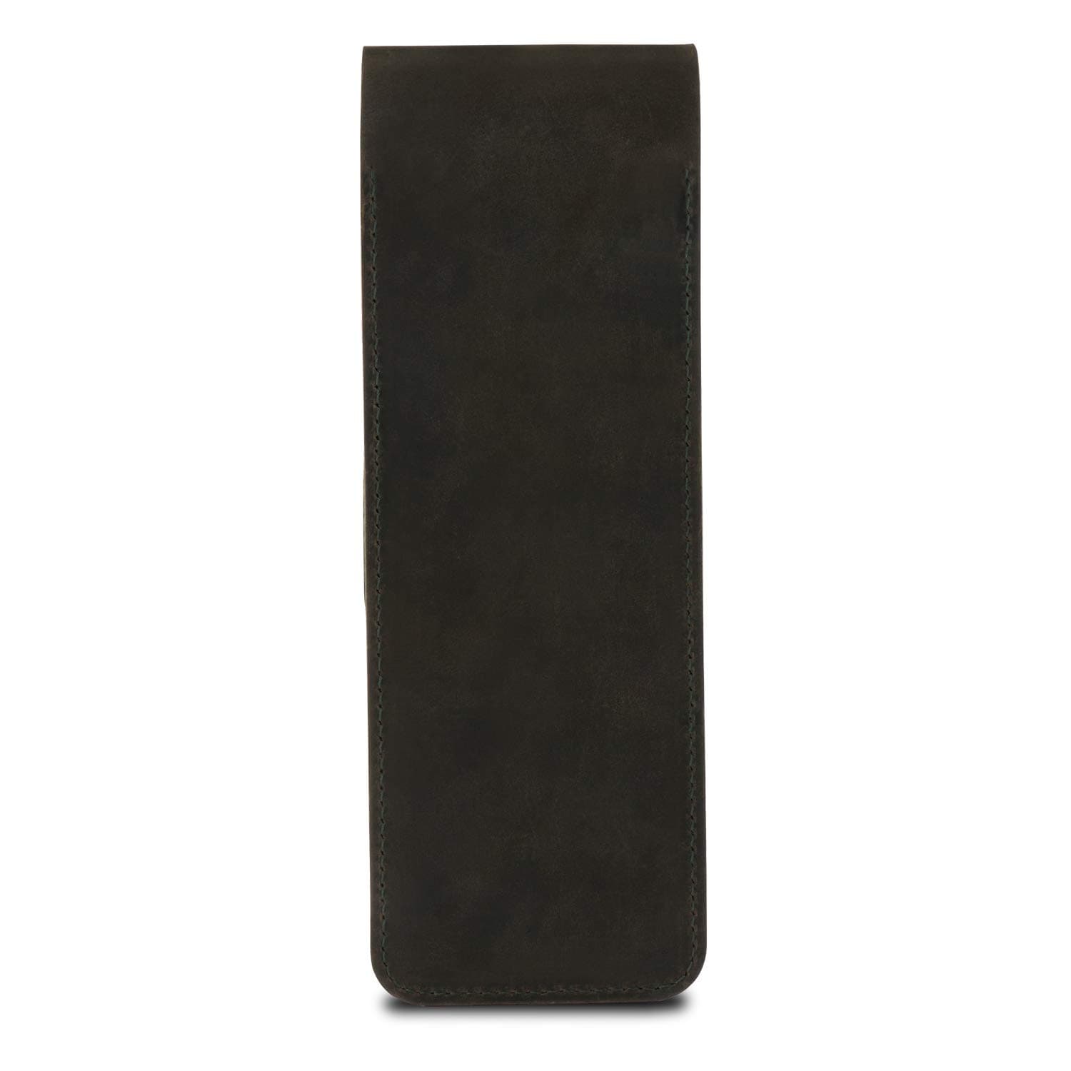 Londo Genuine Leather Pen and Pencil Case with Tuck in Flap, Stationery Bag