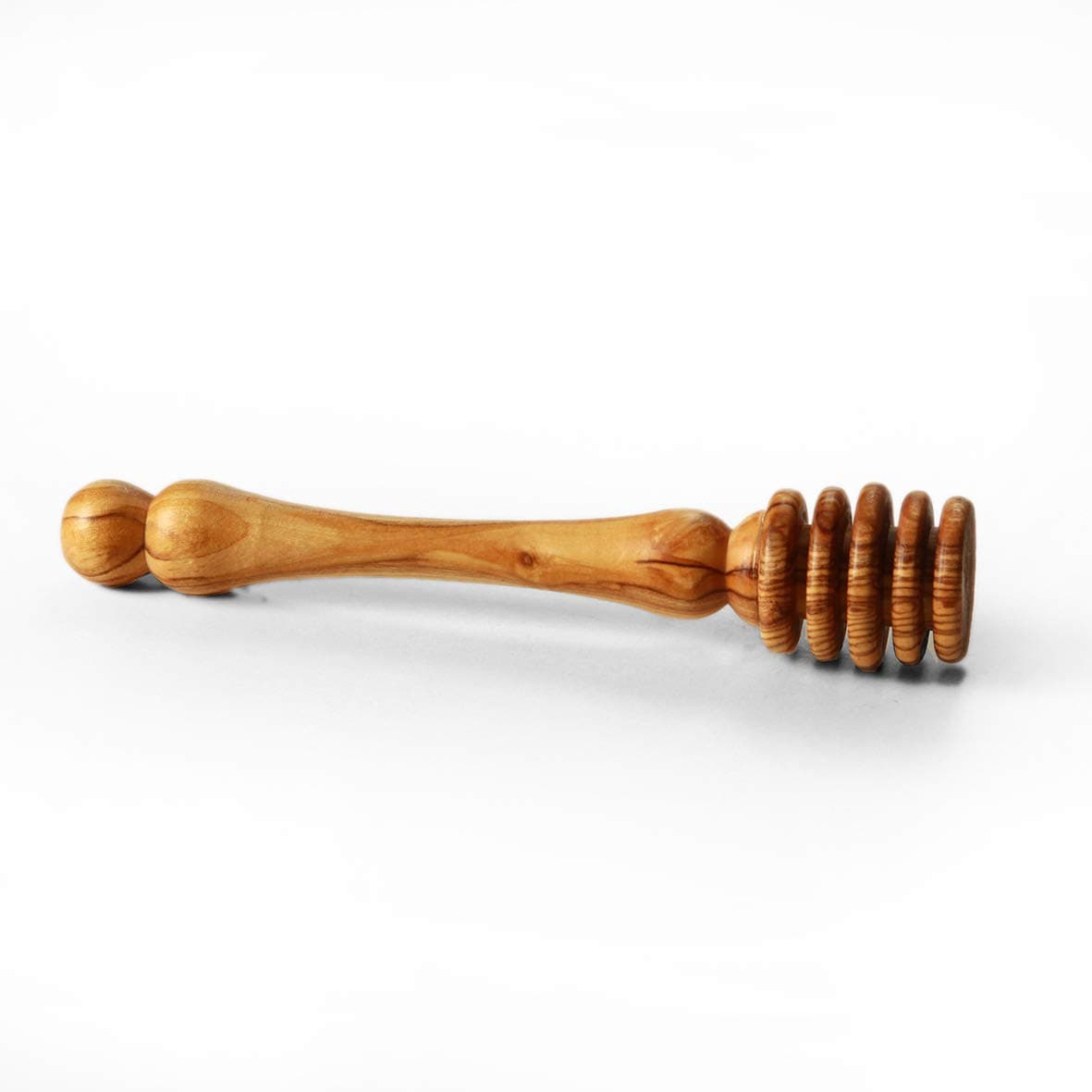 Kassis Olive Wood Honey Spoon 14.50 cm Handcarved with a Unique Grain