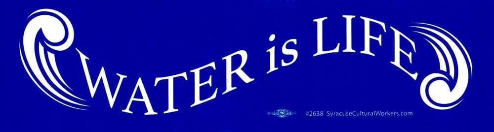 Water is Life - Magnetic Bumper Sticker/Decal Magnet (11.5" X 3")