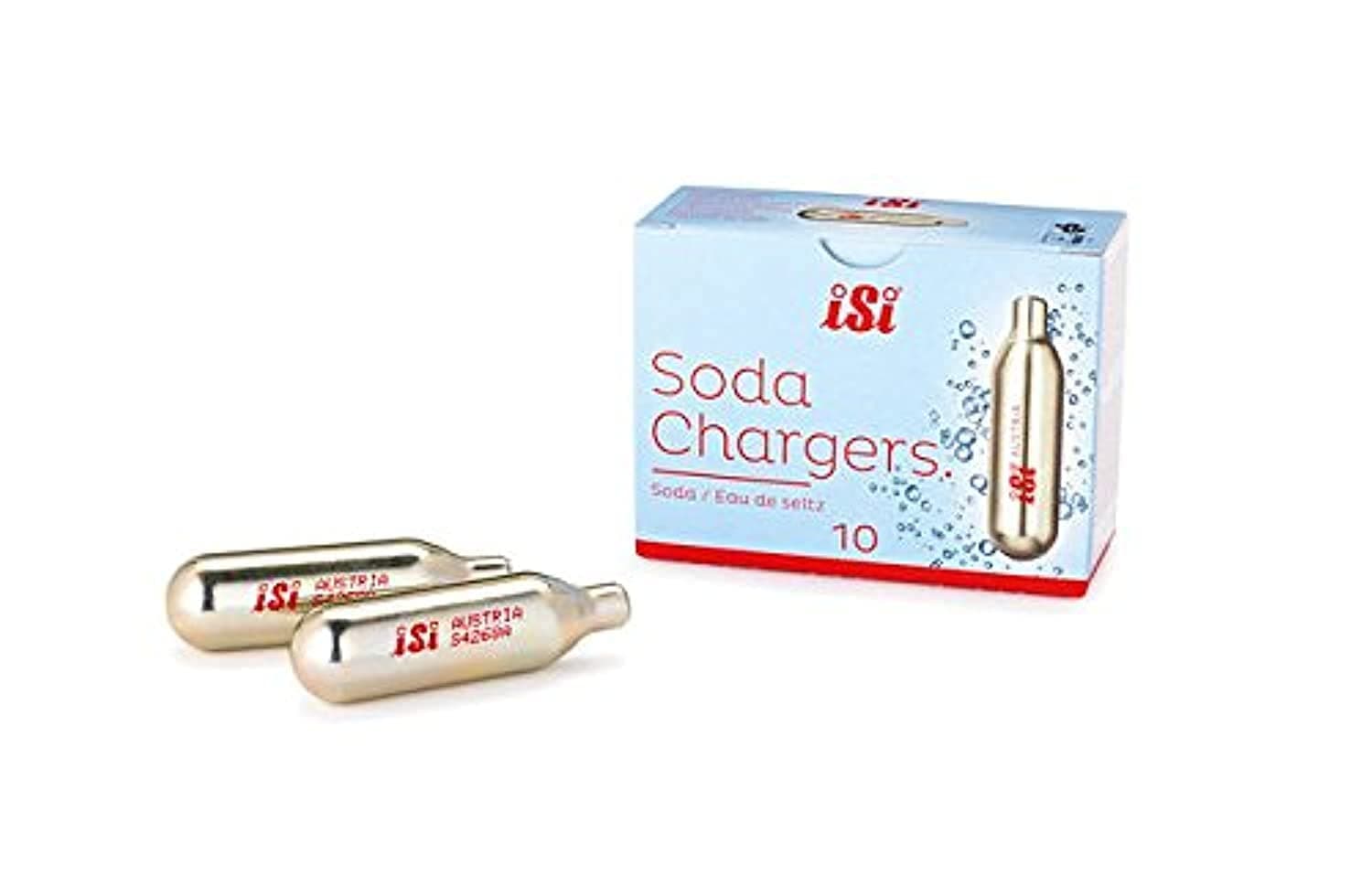 iSi Stainless Steel Soda Chargers(10), Pack Of 1