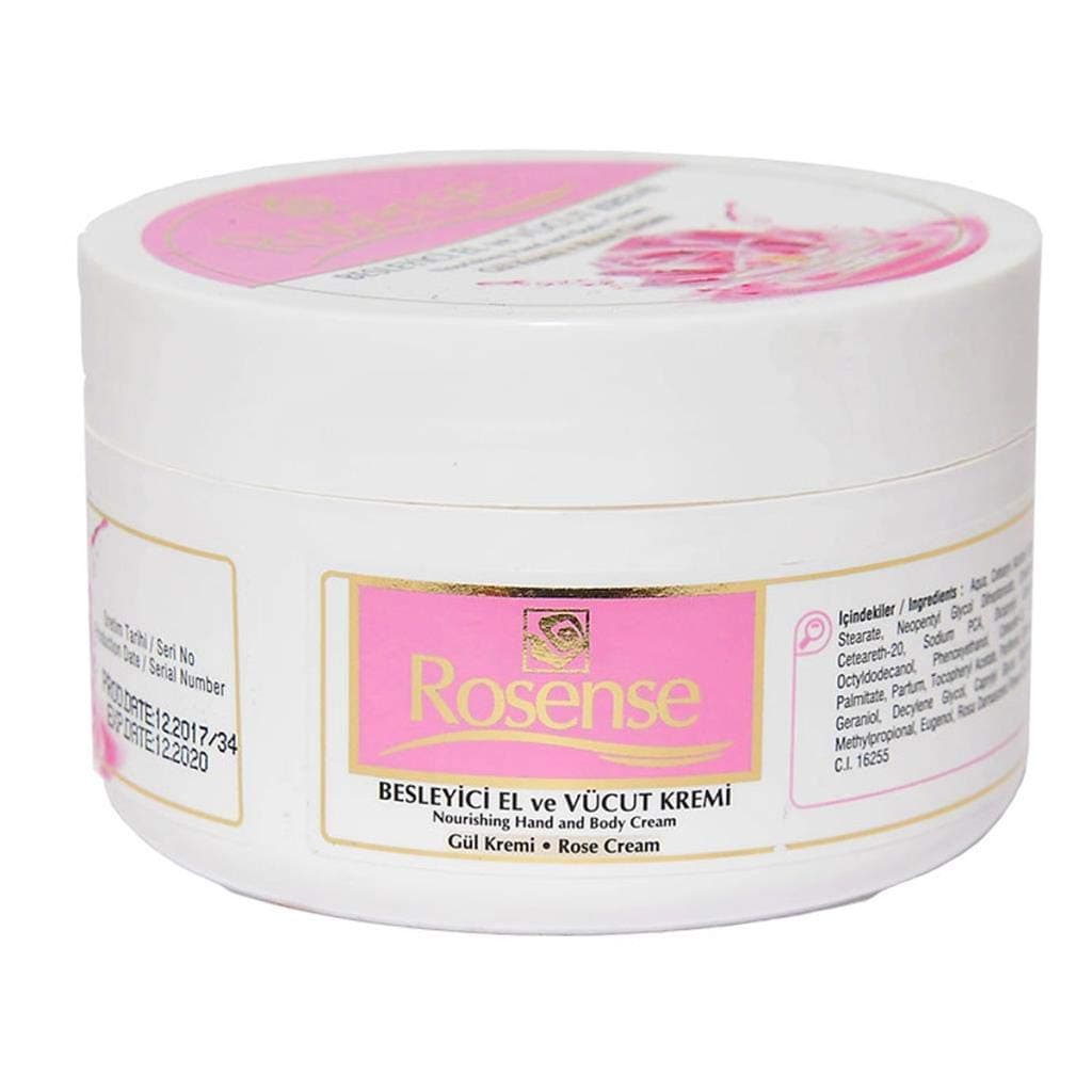 Rosense Hand and Body Cream Rose Moisturizing Nourishing 8.45 oz 250 ml