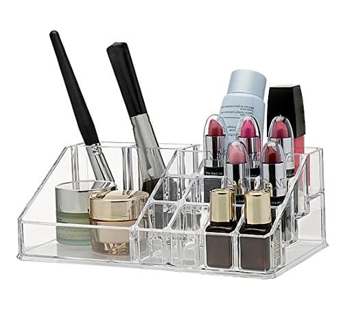 Unique Home Acrylic Jewelry and Cosmetic Storage Makeup Organizer, Clear