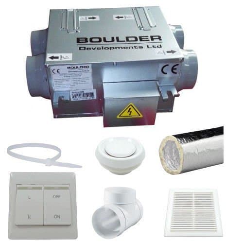 HRVU DHV-04/100B Heat Recovery Ventilation Full 2 Room System Condensation Control