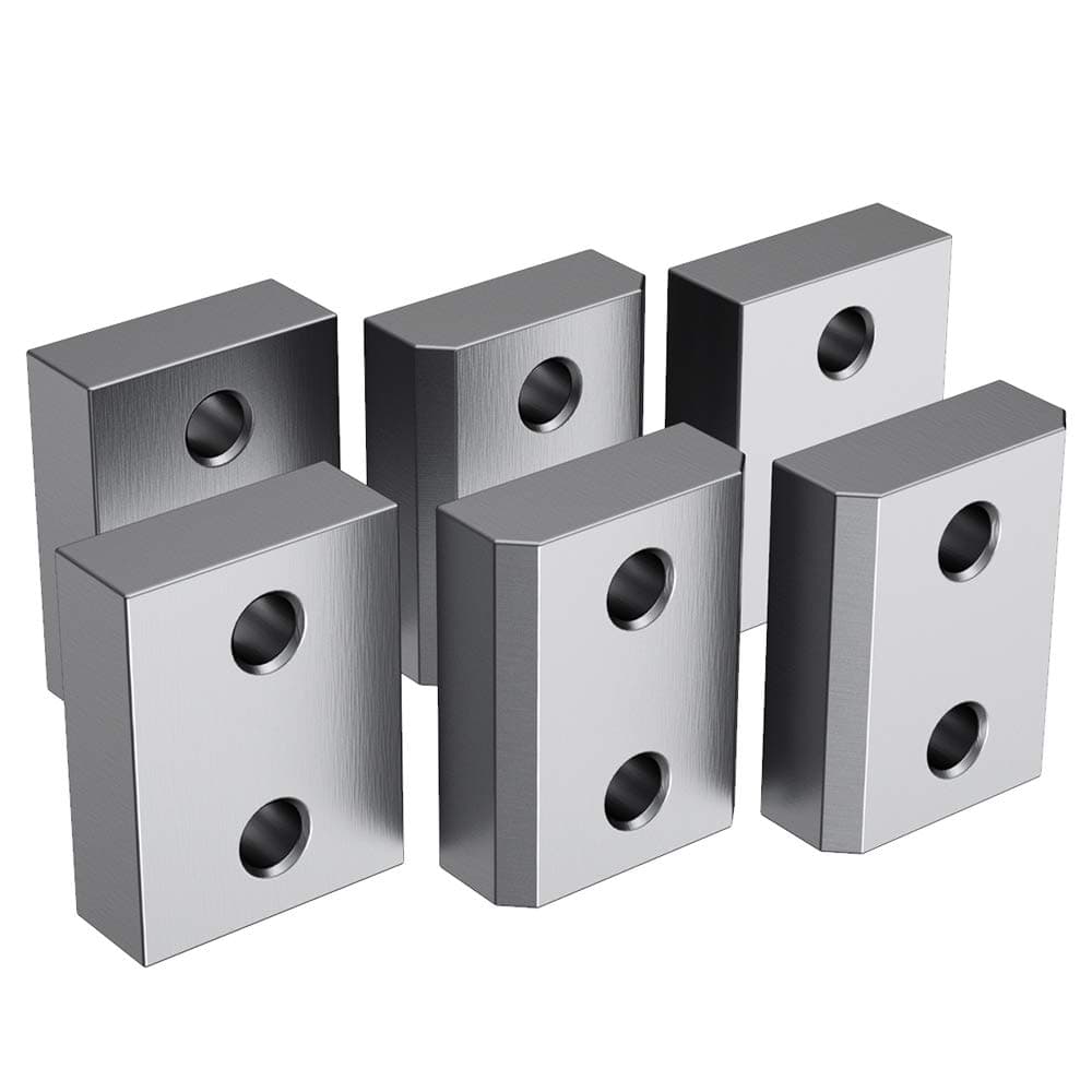 Anbull Electric Rebar Cutter Blades for 5/8Inch 16mm #5 Electric Rebar Cutter 6 Pcs Blades with 12 Hexagon Screw and 12 Spring Washer