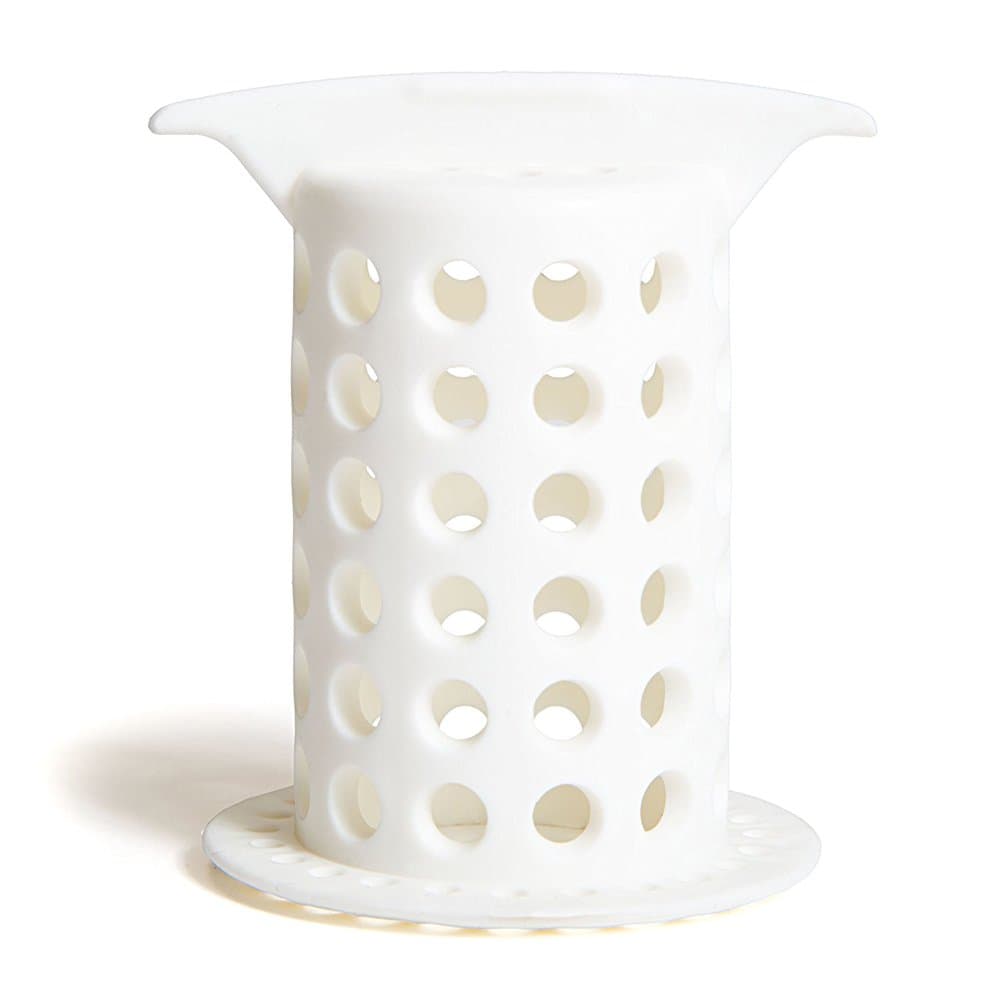 ShowerShroom Revolutionary 2" Stand-up Shower Stall Drain Protector Hair Catcher/Strainer 2", White