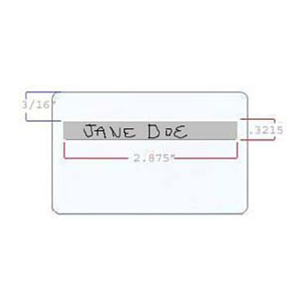 ID Zone Premium White CR80 30 Mil Signature Panel PVC Cards - 1000 Pack