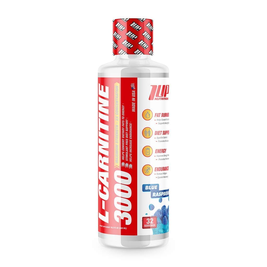 1Up Nutrition L-Carnitine 3000, Blue Raspberry - 480 ml.