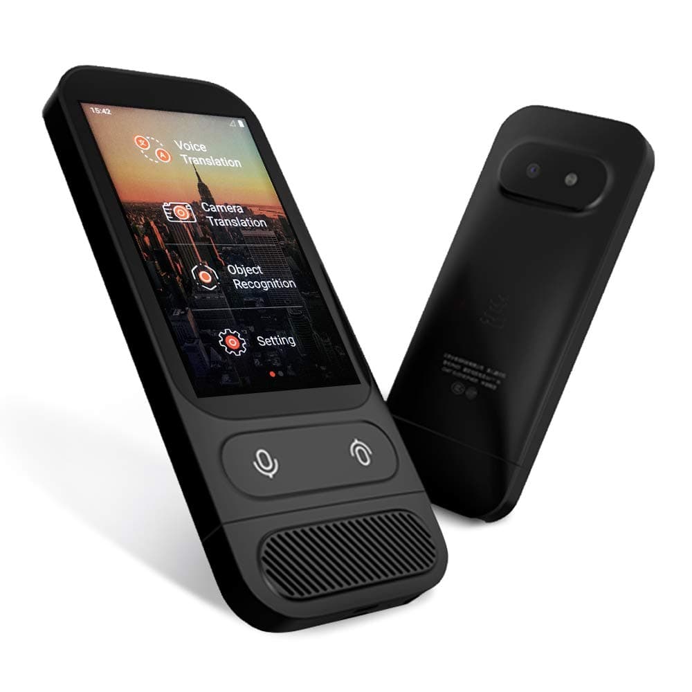 Alcorrect JoneR Voice Language Translator Device with Camera, 3.1-inch Touch Screen, Photo Translation, 45 Languages + 57 Accents Instant Two-Way Portable Translator, GO