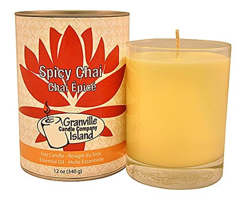 Granville Island Candle Company Natural Soy Candle, 12 oz, Spicy Chai