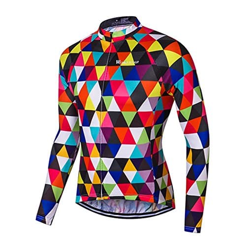 Men's Cycling Jersey Long Sleeve Breathable Biking Shirts Gear Style