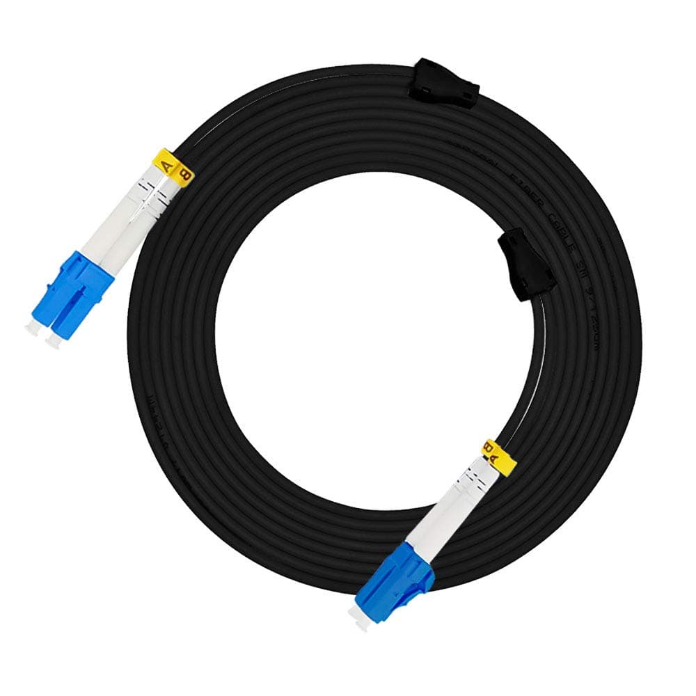30Meters LC to LC Outdoor Armored Duplex 9/125 SMF Fiber Optic Cable Jumper Optical Patch Cord Singlemode LC-LC