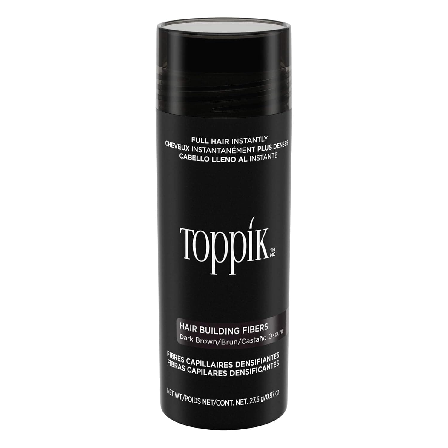 Toppi Hair Building Fiber Dark Brown 27.5/0.97ozGrams (30% Keratin)