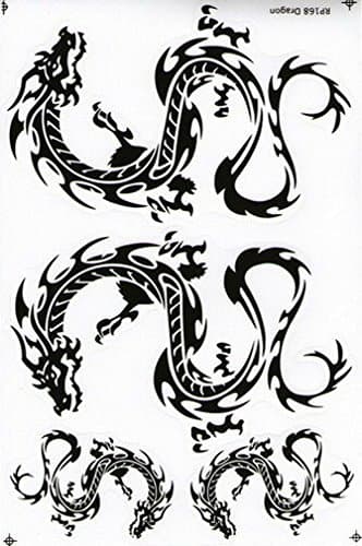 "5 Sheets" Chinese Dragon Sticker Car Racing Motorcross Decal Motorcycle Truck Graphic Logo Bicycle Bike Stickers
