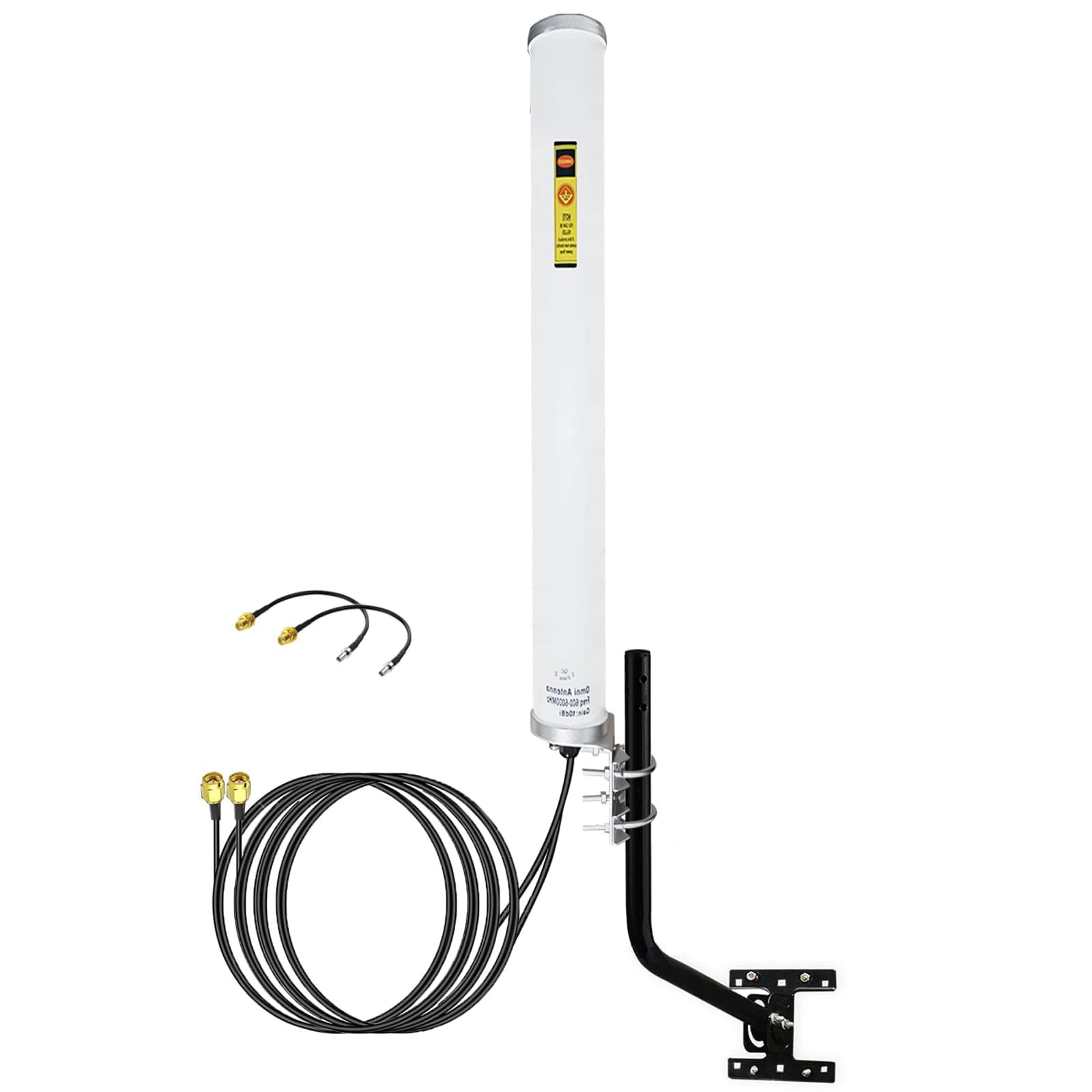 Dual Mimo Outdoor Antenna-4G LTE WiFi Omni-Directional Antenna for Router Mobile Wireless Hotspot with 2pcs 10Meters Extension Cable SMA TS-9 Adapter