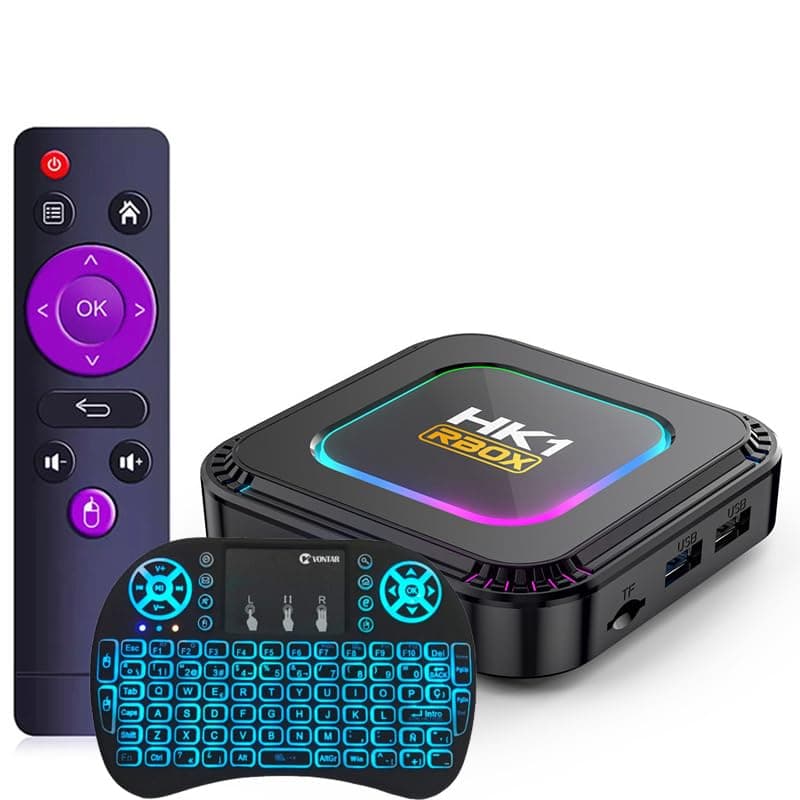 CHROX Android TV Box 13.0, Set Top Box 4GB RAM 128GB ROM RK3528 Quad-Core, Support 4K 2.4/5Ghz Dual-Wifi 3D H.265-Decoding BT 5.0,with Mini Wireless Keyboard,4GB+64GB