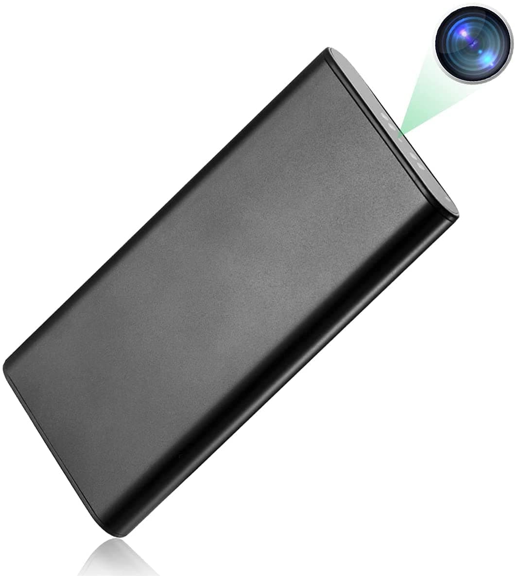 WiFi Hidden Camera Power Bank 10000mAh, 10 Feet Night Vision Distance,HD 1080P Nanny Cam Portable Charger,Remotely View Real-time Monitoring No Audio