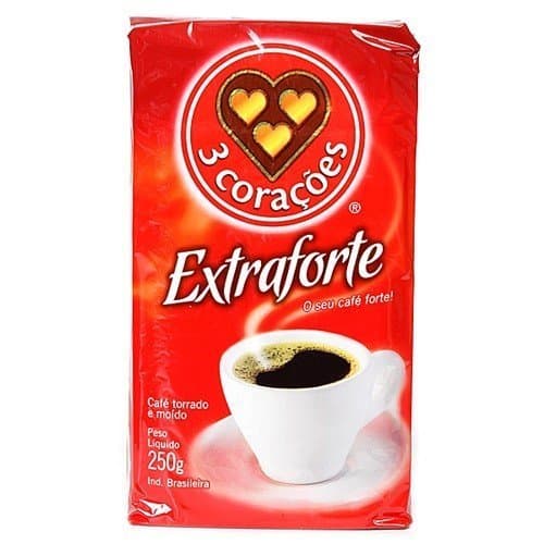 3 Corazones Extra Forte Brazilian Ground Coffee Vacuum Packed 500g by 3 Corazones