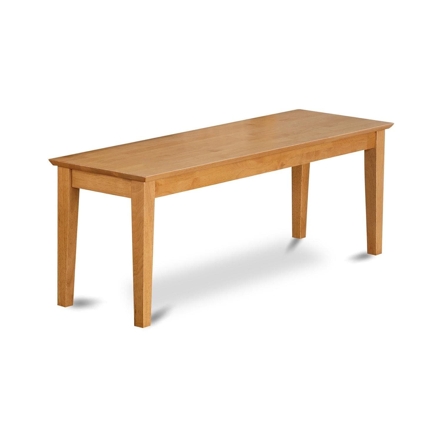 Capri 18" Traditional Wood Bench in Luxurious Oak