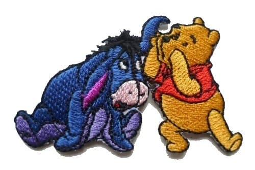 Winnie The Pooh & Eeyore Iron on Sew on Embroidered Badge Applique Motif Patch From PatchWOW