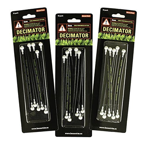 Bessertrim Grass Cutting System AMZ5 Bessertrim Bundle: Three packs of our 10 pack of DECIMATOR cutters (4.0mm cable reinforced Nylon)