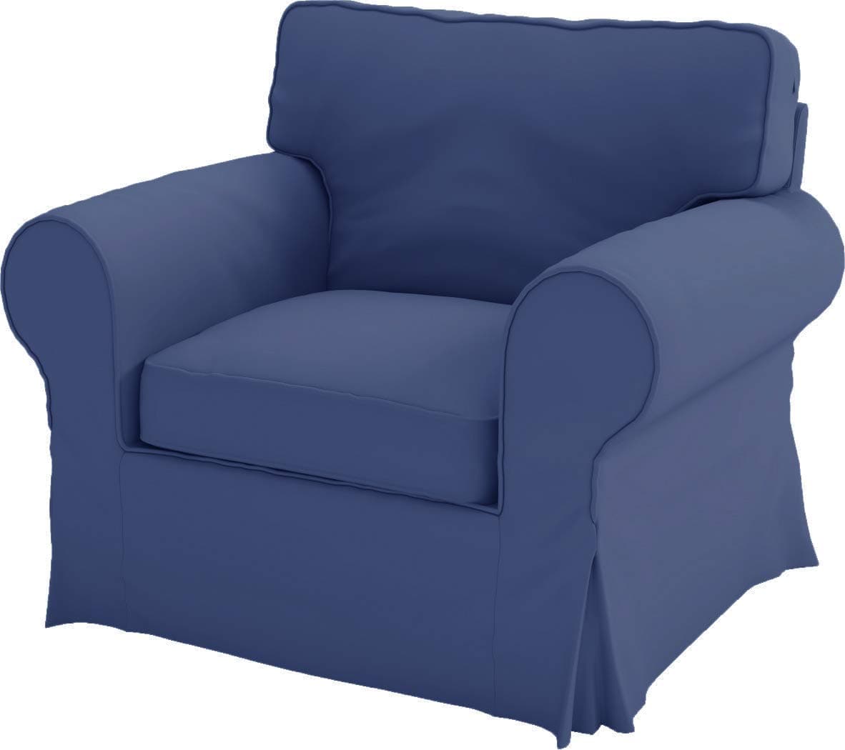 Cotton Ektorp Chair Cover is Made Compatible for IKEA Ektorp Armchair Cover, The Set Only Fits Ektorp Chair (Deep Blue Chair)