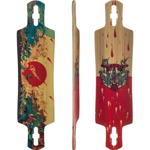 Rayne Vendetta 2014 Longboard Skateboard Deck With Grip Tape