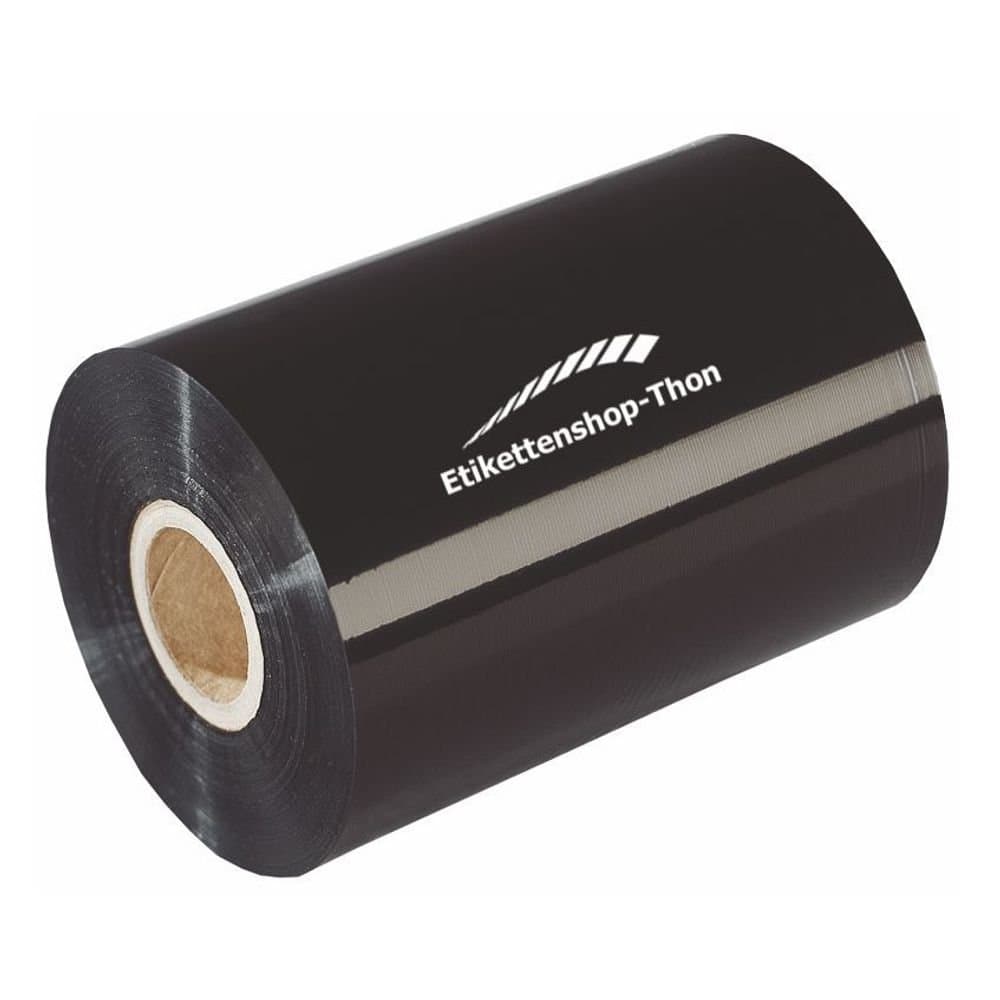 Thermal Transfer Ribbon 110mm x 300m Wax 1" Sleeve Black Exterior