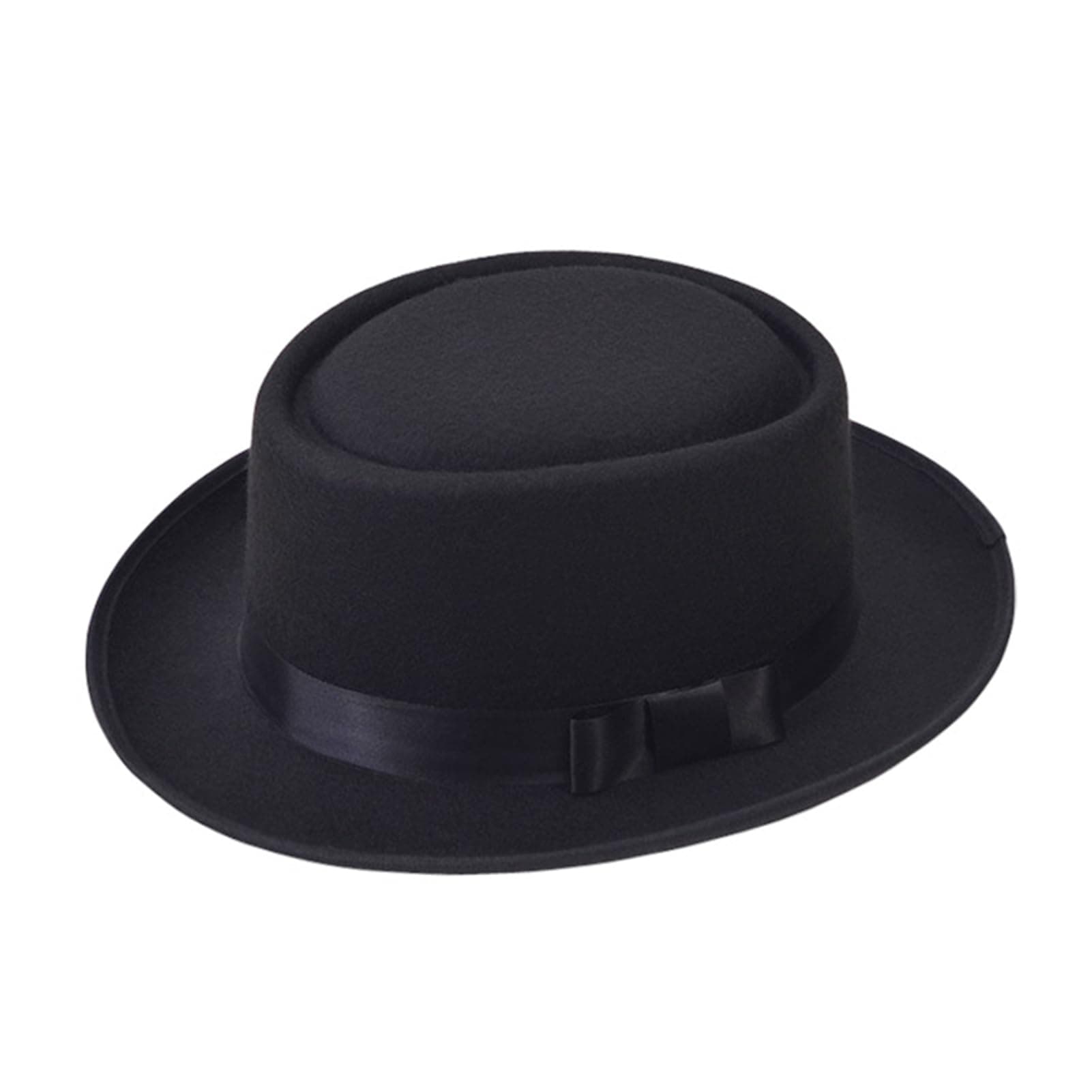 Xcoser Breaking Bad Hat Walter White Cosplay Heisenberg Hat Pork Pie Cap in Black