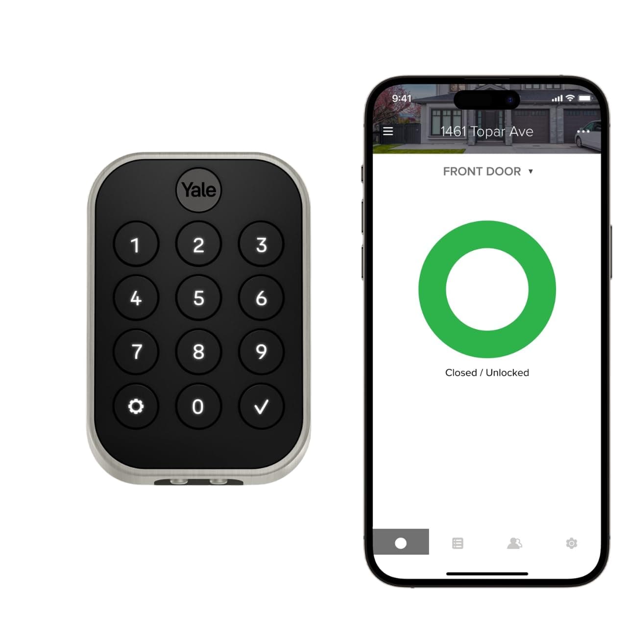 Yale Security Assure Lock 2 with Wi-Fi, Key-Pad, Deadbolt, Satin Nickel