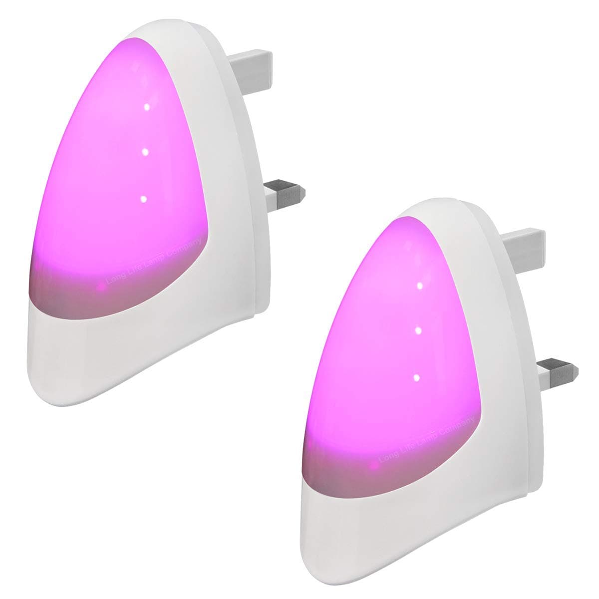 2 Pack Pink Automatic LED Night Light - Plug in & Energy Saving Dusk 2 Dawn LED Night Light Sensitive Night Light
