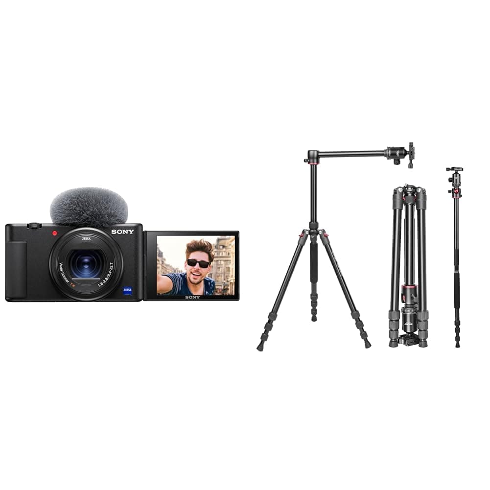 Digital Camera ZV-1 Only (Compact, Video Eye AF, Flip Screen, in-Built Microphone, 4K Vlogging