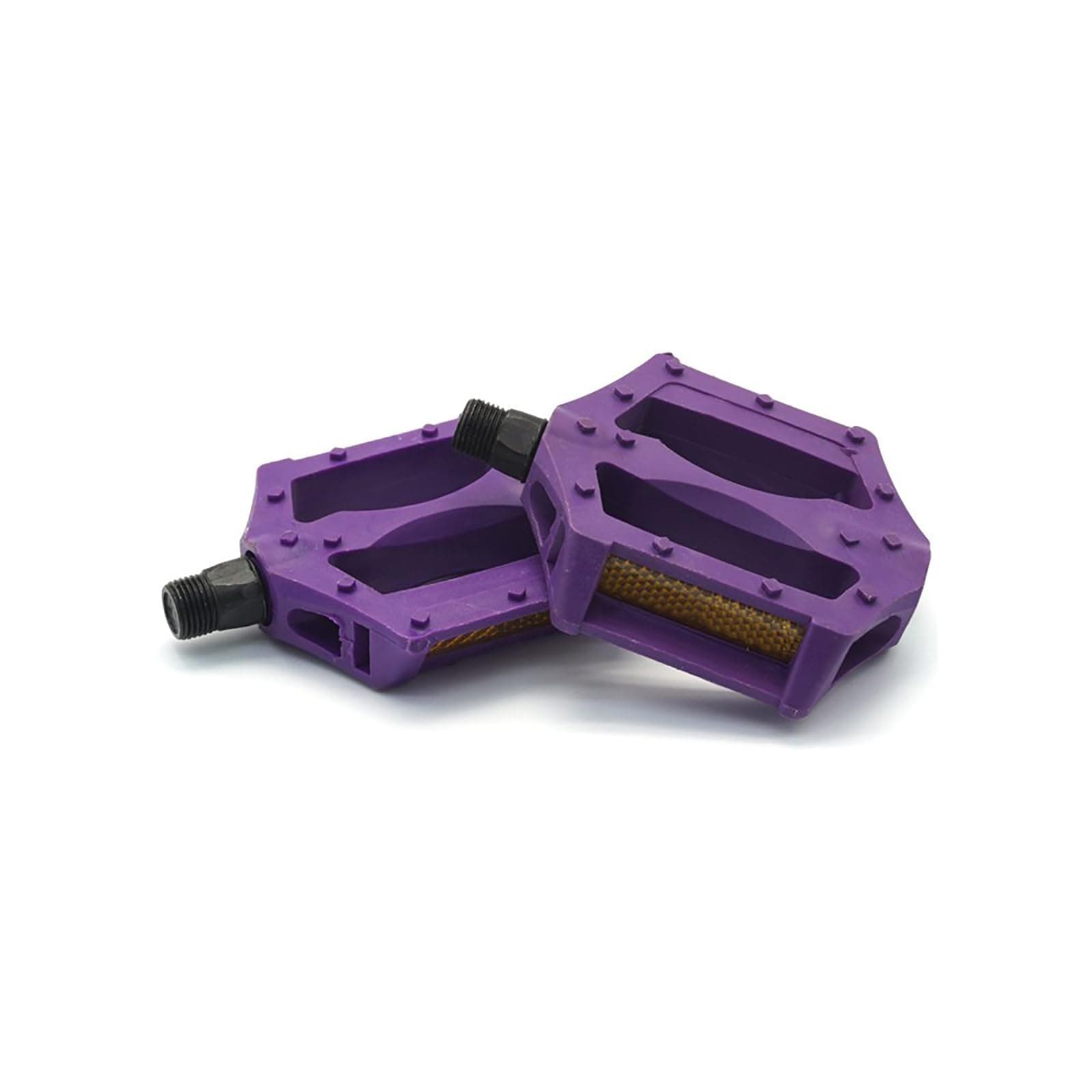 TAHUAON 1 Pair Resin Kid's Bike Pedal 9/16" with Reflectors