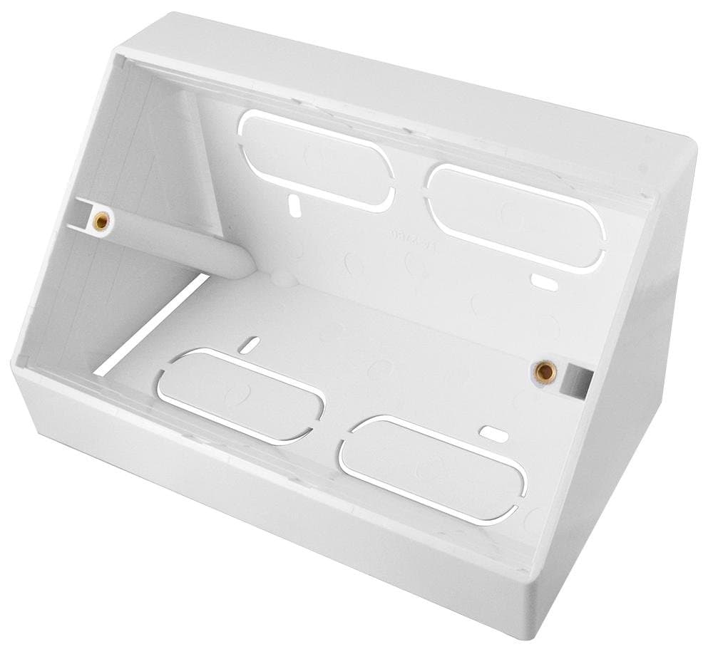 CONEC2, ANGLED SURFACE BACKBOX, 2 GANG