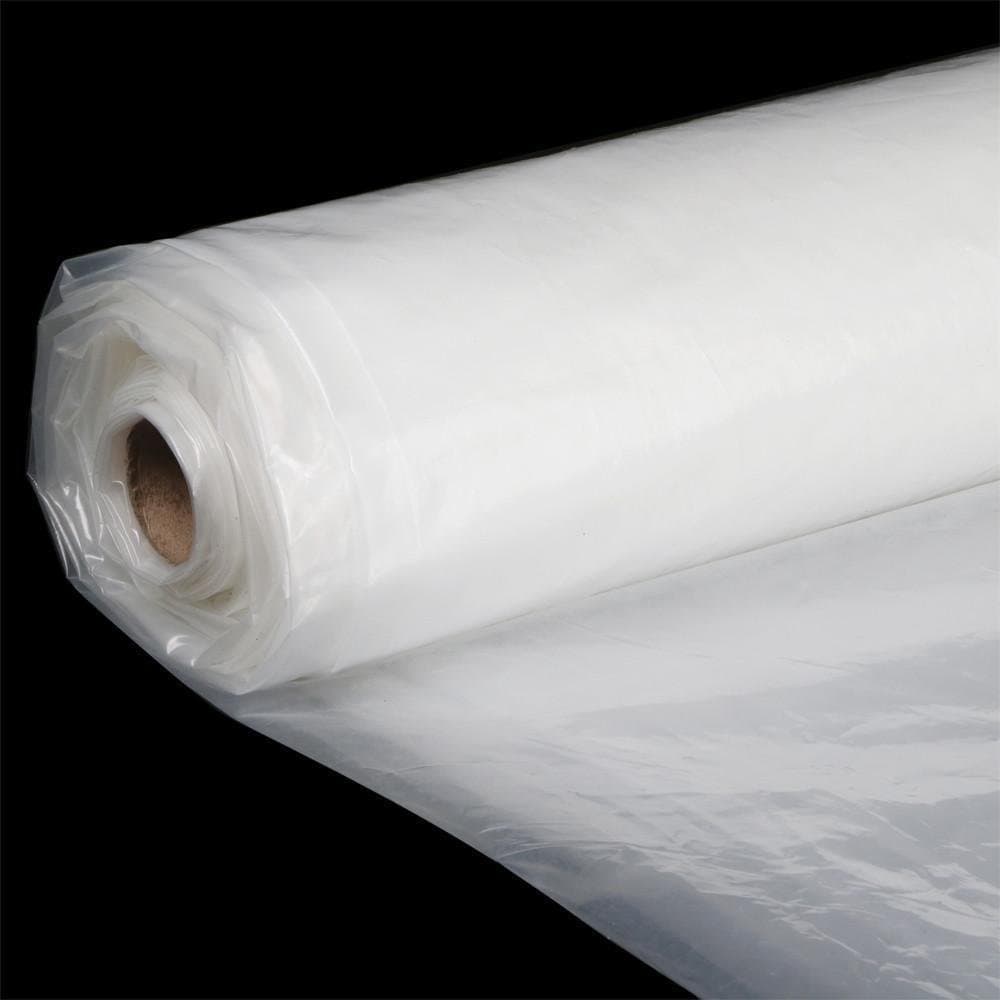 Greenhouse Plastic Cover Film, Clear Poly Film 4 Year 12FT Wide x 25FT Long