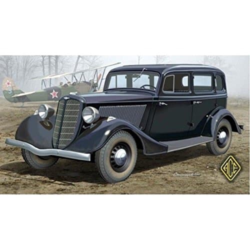 Plastic model GAZ-M1 EMKA SOVIET WWII STAFF CAR 1/48 ACE 48104
