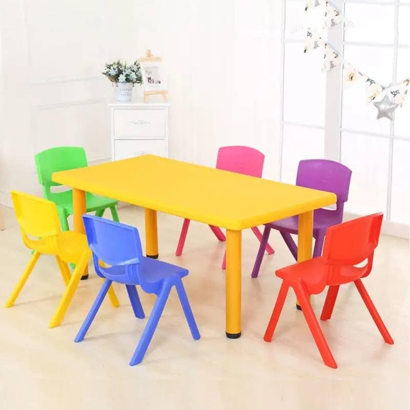 eHomeKart Plastic Playgro Table For Kids- Playgro Rectangle Table For Kids Wi...