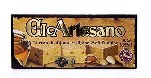 El Artesano pack with 12 units of Jijona Soft Almond Turron (Turron de Jijona) 7 Oz (200 G) each unit