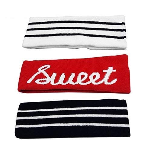 3PCS Elastic Unisex Headband for Running, Workout, Yoga, Basketball