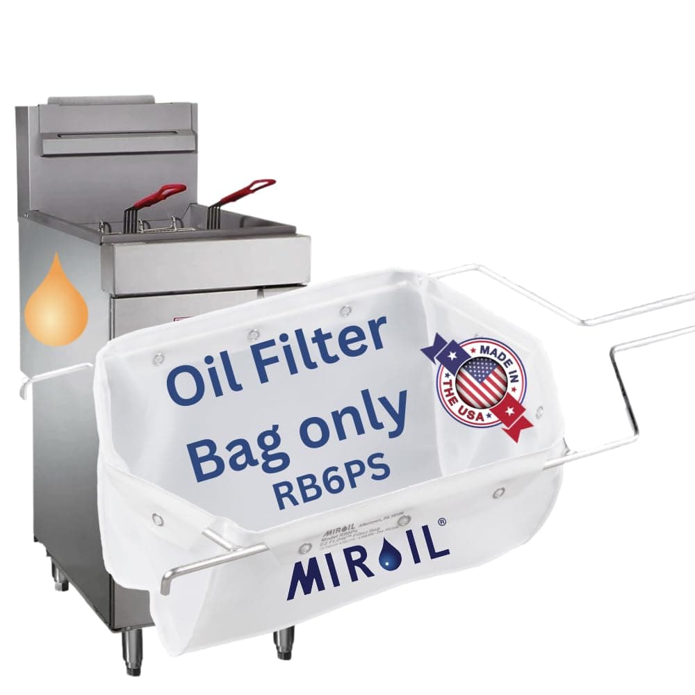 Miroil RB6PS Fryer Filter Bag Ez Flow Reusable 11X9X7 Shortening Oil 63233 Rb6Ps