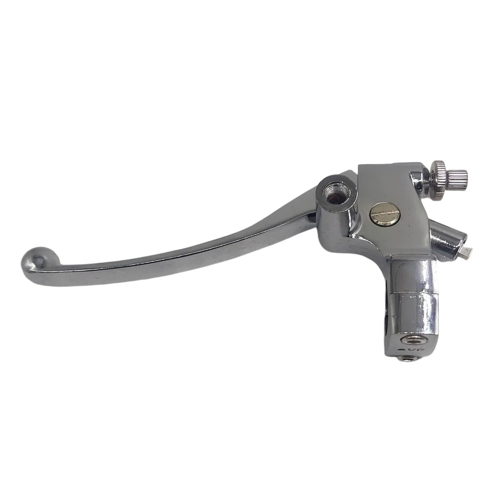 1" 25mm Left Clutch Lever Perch Compatible for Honda Shadow VT600 VT750 VT1100 VT1300 VTX1300 VF750 Motorcycle Handlebar Mirror Base Mount 53172-MR1-000（Chrome ）