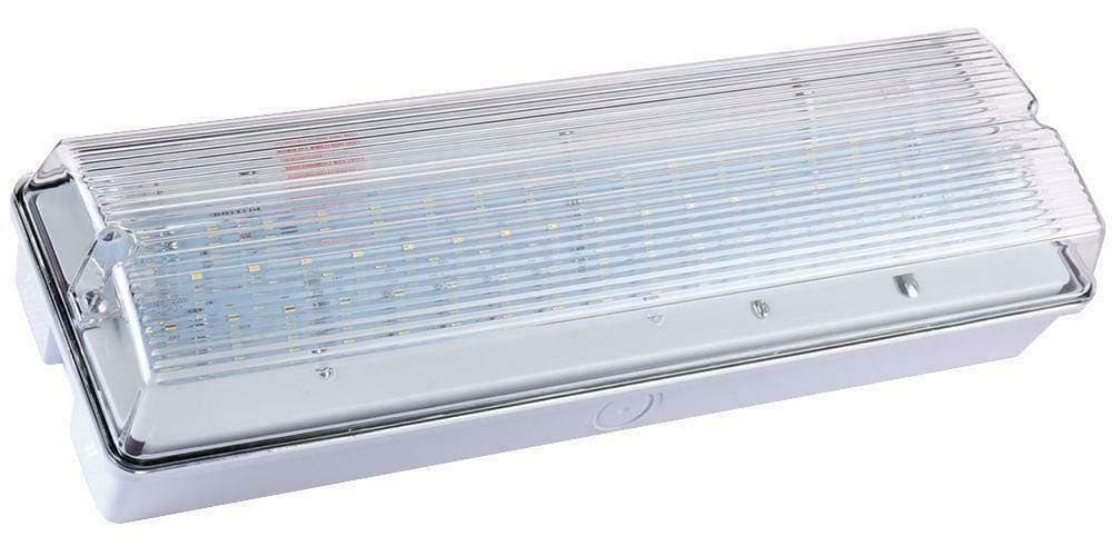 Landlord Direct Supplies. Led Emergency Maintained/Non-Maintained Bulkhead Light. Ideal as a Fire Exit Light (Sticker Not Provided).