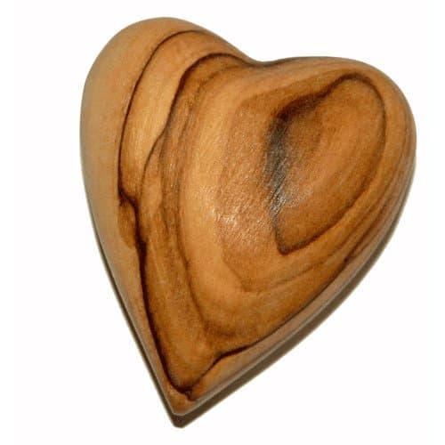 Galileecraft Olive Wood Carved Hearts Made in Bethlehem Perfect Quality