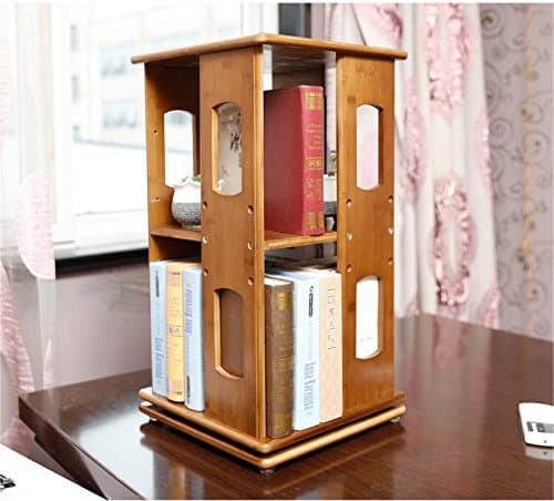 Kitchen furniture bookshelf Desktop Bookshelf Simple Shelves 360 degree rotating bookcase Creative storage rack desk Small children Bookshelf Kitchen cabinets and cutlery cabinets (Size : #2)