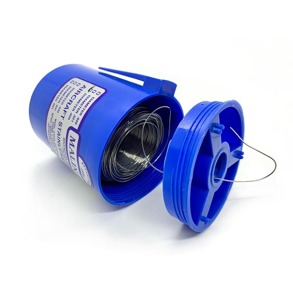 Malin - MS20995C Stainless Steel Safety Wire Lockwire Canister 0.025 Dia 596 ft. by Malin Company