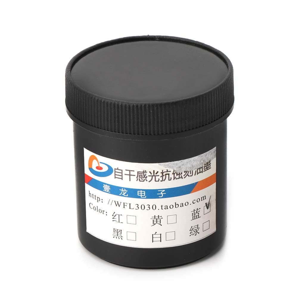 GUMEI Photoresist Anti-etching Blue Ink Paint For DIY PCB Dry Film Replacement 100g